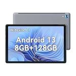 HiGrace Tablet 10 inch, Android 13 Octa core Tablets with 8GB+128GB/1 TB, WiFi 6, 5MP+8MP Camera, Bluetooth 5.0, Tablet PC with Widevine L1 - Gray