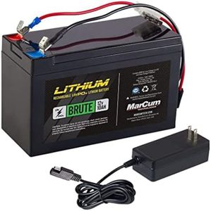 MarCum Brute 12 Volt 10 Amp LiFePO4 Battery with 3 Amp Charger