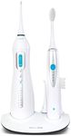 ToiletTree Products Poseidon Irrigator and Toothbrush Combo - Rechargeable Sonic Toothbrush and Oral Irrigator to Support Oral Health and Fight Bad Breath - Comes with Extra Tips for Multiple Users