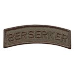 Berserker Shoulder Tab Ranger Green Viking Norse Icelandic Heathen Army Military Morale Tactical Touch Fastener Patch