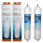 Microfilter Refrigerator Water Filter, DA2010CB, Compatible with Samsung, LG, GE, Whirlpool, NSF Certified, 2PACK