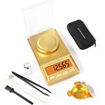 UNIWEIGH Milligram Scale 50g/0.001g,Portable Jewelry Scale with Cal Weight,LCD Backlit, Tare, High Precision Mini Carat Gram Scale for Powder Medicine,Jewelry,Gem,Reloading,Professional Smart Mg Scale