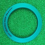 MAZEL Golf Putting Cup/Ring for Training Aid Indoor & Outdoor All-Direction Golf Practice Hole Golf Putting Accuracy Trainer (Green Rubber Ring)