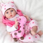 Aori Lifelike Reborn Baby Dolls- 22 inch Realistic Newborn Baby Girl Doll, Gift for Kids, Grandma, Newparents, Collectors
