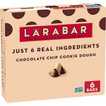 Larabar Chocolate Chip Cookie Dough, Gluten Free Vegan Fruit Nut Bars, 6 ct