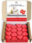 Christmas Morning Wax Melts: Heart Shape, Vegan & Pet Friendly, Cruelty & Plastic Free, Christmas Wax Melts Candle Alternative