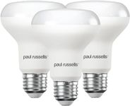 paul russells Daylight E27 Spotlight 11W LED Reflector R80 Light Edison Screw 75w Equivalent Bulb 1050 Lumen 6500K Frosted 120° Beam Angle ES Energy Saving Lightbulbs, Pack of 3