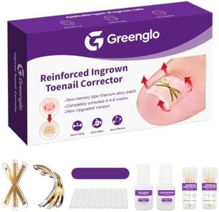 Golden Titanium Ingrown Toenail Corrector, Upgraded Hexagram Shape, 3x Stronger Pull Force, Complete Ingrown Toenail Removal Kit, Professional At-Home Ingrown Toenail Treatment for Men Women