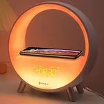 Dekala Arches Sunrise Alarm Clock with 15W Fast Wireless Charging, White Noise Sound Machine Smart Ambient Lamp Gradual Sunrise App & Touch Control Updated Smart Version