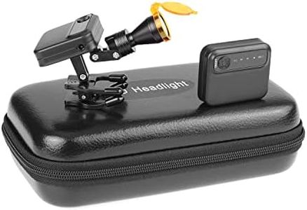 OUBO Clip-on Type Cordless 5W LED Headlight Magnetic Chuck Design Adjustable Brightness Headlamp with Extra Batteries for Loupe