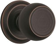 BRINKS - Stafford Indoor Passage Hall Closet Door Knob Set, Tuscan Bronze - Non-Locking Home Interior Bronze Decor Hall Closet Door Knob Handle Set