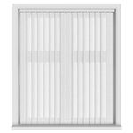 EUROBLINDS - 30 Made to Measure WHITE Vertical Blind Replacement Slats 89mm (3.5 Inch) Wide - Plain & Patterned Fabrics