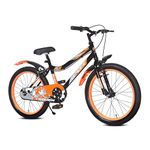 Leader Nitro Kids 20T Cycle Bike (SEMI-Assembled) with Steel Frame for Boys and Girls | Ideal for Age Group 7-10 Years | Frame: 12 Inches