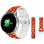 HYHMXB Chic Breathable Festive Christmas Bands Compatible with Samsung Galaxy Watch 42mm/ Active/Active2 40/44mm/Galaxy Watch 4 /S2 Classic/Gear Sport/S4 R720 R730, 20mm Soft Silicone Wristband for Women Men Silm (Item 1)