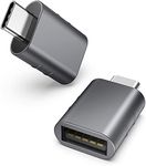 rts [2 Pack] USB C to USB Adapter USB C Male to USB3 Female ,Thunderbolt 3 to Type A OTG Cable Converter Adapter Compatible with MacBook Pro 2021 iMac iPad Pro 2020 ipad Mini 6/Pro MacBook Air 2020 and Other Type C or Thunderbolt 4/3 Devices (Space Grey)