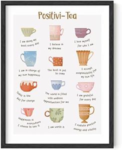 HAUS AND HUES Inspirational Posters for Office - Self Love Quote, Daily Affirmations for Kids, Motivational Sign Wall Art, Positive Classroom, Mindfulness, Self Motivation, (UNFRAMED, 12x16)