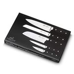 Sabatier Pluton 5 Piece Knife Set (9 cm Paring, 13 cm Utility, 18 cm Santoku, 20 cm Cooks, 20 cm Bread)