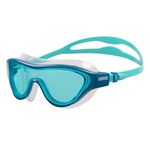 ARENA Unisex Adult The One Swim Mask Fitness Swimming Goggles for Men and Women Large Fit Polycarbonate Non-Mirror Lens, Blue/Blue Cosmo/Water