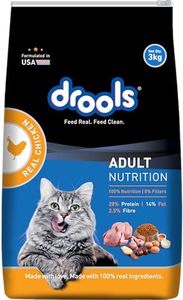 Drools Adult Dry Cat Food, Real Chicken Flavour 3 Kg Pack