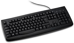 Kensington Pro Fit Washable Wired Keyboard, Full-Size with Numeric Keypad, Waterproof Design with USB Connection, Compatible with Windows & Apple, Durable Laser-Etched Keys for Extended Use - K64407UK