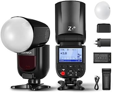 NEEWER Z1-S TTL Round Head Flash Speedlite for Sony with Magnetic Dome Diffuser, 76Ws 2.4G 1/8000s HSS Speedlight, 10 Levels LED Modeling Lamp, 2600mAh Battery, 480 Full Power Shots, 1.5s Recycling