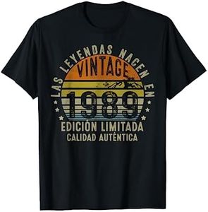 Las Leyendas Nacen En 1989 35 Años Cumpleaños Hombre Regalo Camiseta