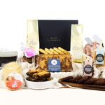 Coffee & Chocolate Luxury Food Hamper - Coffee Gift Set - Gourmet Brazilian Coffee Selection with Luxury Caramel Brownie, Shortbread, Chocolate Fudge Cookies, Rocky Road - Food Gifts for Men & Women