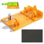 ZAWELIYO Wine Glass Bottle Cutter Tool DIY Bottle Cutter DIY Machine Upgraded Bottle Cutting Tool Kit for Cutting Wine, Beer or Soda Round Bottles (Yellow)