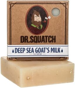 Dr. Squatch All Natural Bar Soap for Men with Medium Grit, Deep Sea Goat's Milk