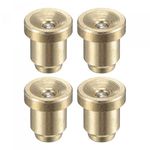 uxcell Brass Push Button Flange Grease Oil Cup 6mm Ball Oiler for Lubrication System 4Pcs