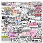 SEMYEIYO 60 PCS Sarcastic Stickers,Funny Stickers for Adults,Snarky, Humorous Quotes Stickers for Water Bottle,Laptop,Phone,Hard Hat,Bumper,Gifts for Adult