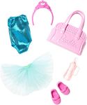 ​Barbie Club Chelsea Accessory Pack, Ballet-Themed Clothing and Accessories for Small Dolls, 6 Pieces for 3 to 7 Year Olds Include Tutu and Dance Bag