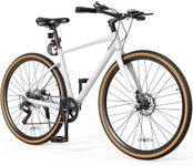 YITAHOME 28 Inch Road Bikes, Lightweight Aluminum Bicycles for Men Women Adults, 700C Bicycle with Dual Disc Brake, 7 Speed Commuter Bike with Cup Holder