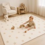 Bubba Bear Baby Play Mat, Floor Foam Playmats for Babies, Foldable Matt Gyms Playmat for Kids & Infants, Large Padded Waterproof Mats for Crawling & Playing, Soft Folding (Beige, 200 x 150 cm)
