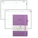 Planner 2025, Time Management,One Page A Day Agenda,Daily Weekly Monthly yearly Planner for Office Home School Personal Schedule, Hardcover Thick Paper, Organizers with Tabs To do list (PURPLE)