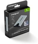 Integral SlimXpress Pro 1TB External SSD: 2000MB/s Read/Write, USB-C 3.2 Gen 2x2, Compact Aluminum Design, Plug & Play. Mac, PC, Android, XBOX, PlayStation Compatible.