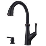 Pfister F5297TAY Tamera Kitchen Faucet with Pull Down Sprayer and Soap Dispenser, Tuscan Bronze