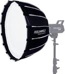 FEELWORLD FSP60 Portable Deep Parabolic Softbox, 60cm 23.6 Inch for FEELWORLD FL125D FL125B FL225D FL225B and Other Bowens Mount Video Studio Light, for Live Streaming, Videography, Photography