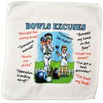 personalised4u Bowls Excuses Microfibre Cleaning Cloth – Perfect for cleaning Bowls Balls and Jack