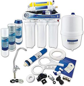 Finerfilters 6 Stage Reverse Osmosis Water Filter System with Booster Pump (50GPD) for Under Sink Home Domestic, Removes up to 99% of Contaminants and Remineralises to Replenish Essential Minerals