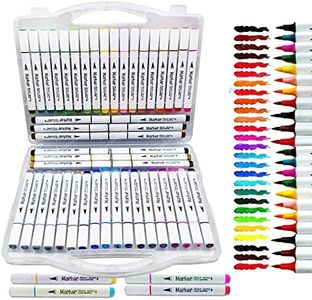 FunBlast Watercolor Markers For Artists-Colouring Kit Art Markers,Fineliner Colour Pens,Water Based Marker For Calligraphy Drawing Sketching Coloring Book Journal Art (48 Pcs),Multicolor