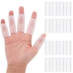 16PCS Gel Finger Sleeve Protectors, Silicone Finger Cots Finger Cover Cap Finger Support for Arthritis, Finger Pain, Silicone Fingers Protector for Golf, Basketball, Golf, Rugby, Cracked Finger