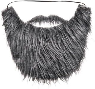 Dress Up America Fake Beard Costume - Costume Beard and Mustache - 7" Long - One Size for Teens and Adults Grey