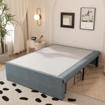 Maenizi 18 Inch Full Size Bed Frame with Skirt, Heavy Duty Metal Bed Frame Full, No Box Spring Needed, Support Up to 3000 lbs, Easy Assembly, Noise Free, Black