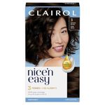 Clairol Nice'n Easy Permanent Hair Dye, 3 Brown Black Hair Color, 1 Count