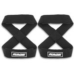 Hack Athletics figure 8 Lifting Straps for Deadlift, Powerlifting, Strongman, & Cross Training Strong Weightlifting Wrist Straps wrist wraps for Men, Women