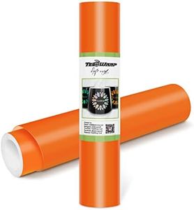 TECKWRAP Permanent Adhesive Vinyl 12" x 10ft, Matte Orange