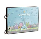 Paper Plane Design Gift for Loved Ones Craft Scrapbook Photo Book Travel Diary Album 22 cm x 16 cm x 2 cm