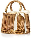 Natural Handwoven Wicker Handbag, R