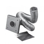 DuraVent 3PVP-AIK 2" Outside Air Kit for Pellet Stoves, 2" x 60" Flex Pipe with Wall Plate Screen